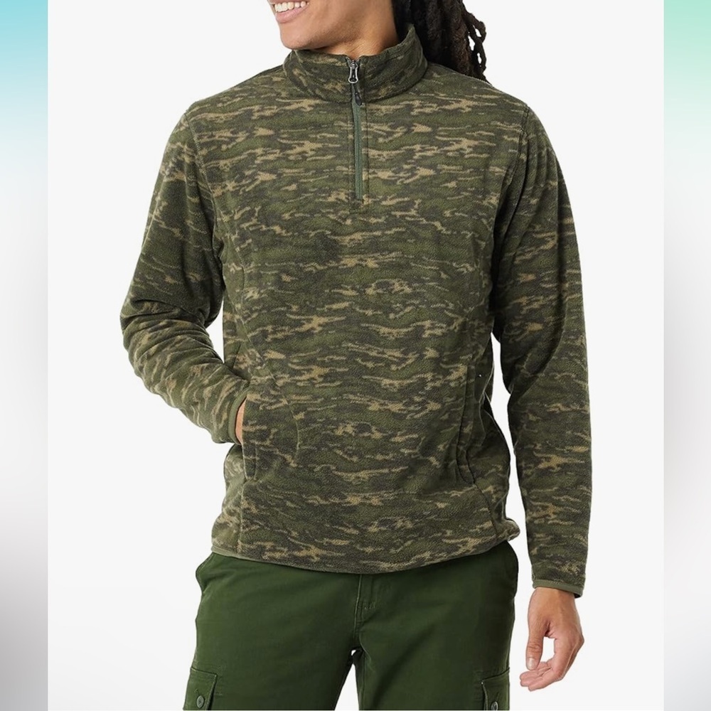 Amazon Essentials Men's Quarter-Zip Polar Fleece Jacket